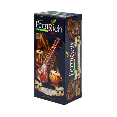Чай Femrich чорний в пакетах (25шт), 50г