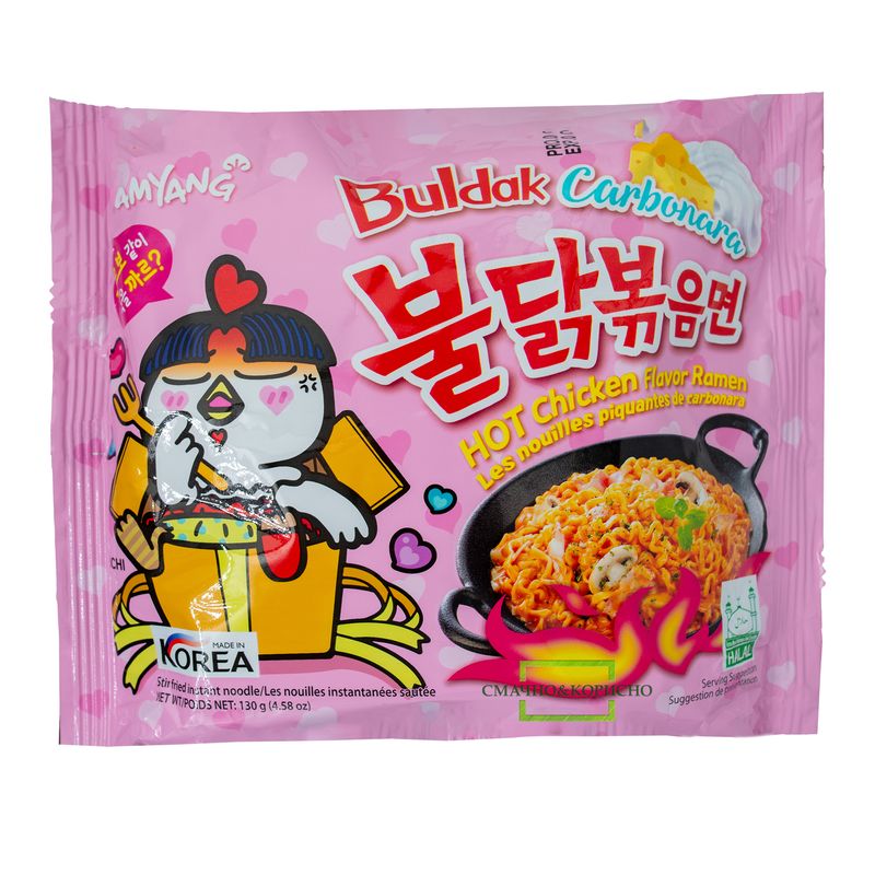 Лапша ramen Samyang Buldak Carbonara, 130г