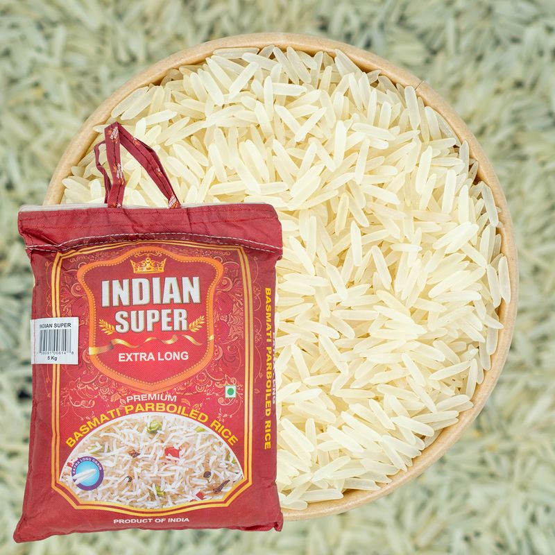 Рис Indian Super Basmati 2-й пропарки, 5кг