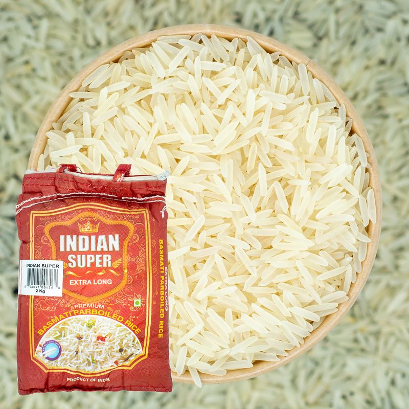 Рис Indian Super Basmati 2-й пропарки, 2кг